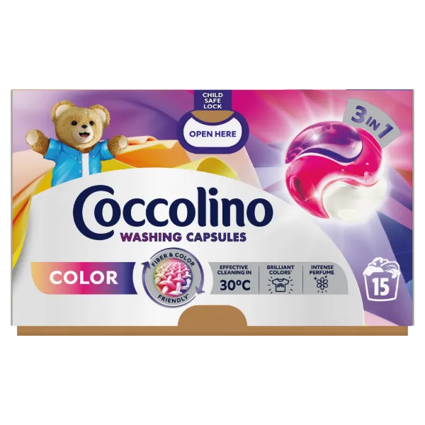 Coccolino Color 3in1 mosókapszula 15 mosás 259,5 g termékhez kapcsolódó kép