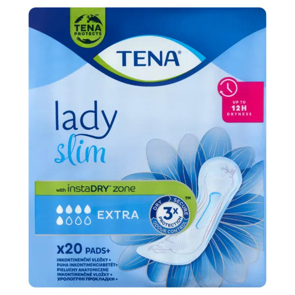 Tena Lady Slim Extra puha inkontinenciabetét rendszeres vizeletvesztésre 20 db termékhez kapcsolódó kép
