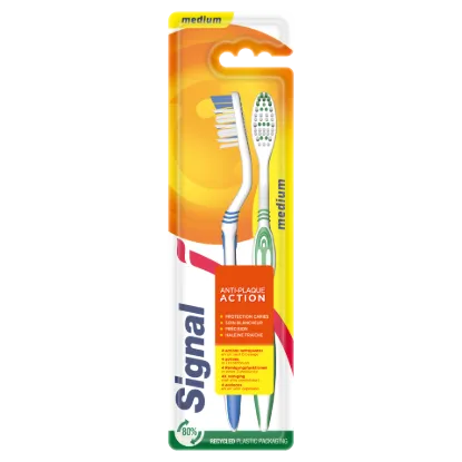 Signal Anti-Plaque Action közepes keménységű fogkefe 2 db termékhez kapcsolódó kép