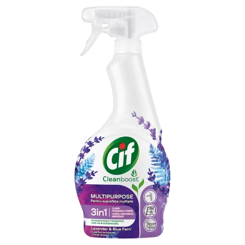 Cif Cleanboost 3in1 Levendula & Kékpáfrány Multipurpose spray 500 ml termékhez kapcsolódó kép