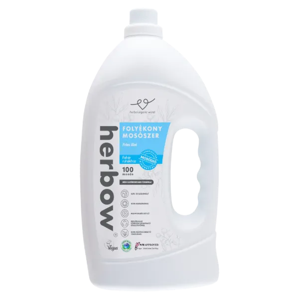 Herbow friss illat folyékony mosószer fehér ruhákhoz 100 mosás 3000 ml termékhez kapcsolódó kép