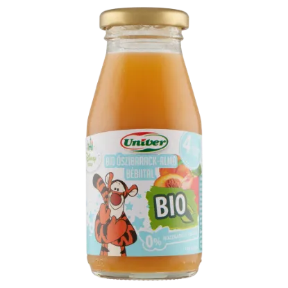 Univer Disney Baby bio őszibarack-alma bébiital 4 hónapos kortól 200 ml termékhez kapcsolódó kép