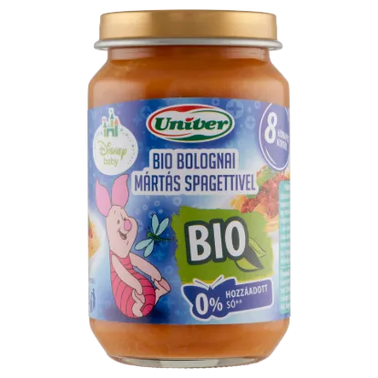 Univer bio bolognai mártás spagettivel bébiétel 8 hónapos kortól 163 g termékhez kapcsolódó kép