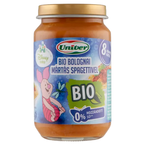 Univer bio bolognai mártás spagettivel bébiétel 8 hónapos kortól 163 g termékhez kapcsolódó kép