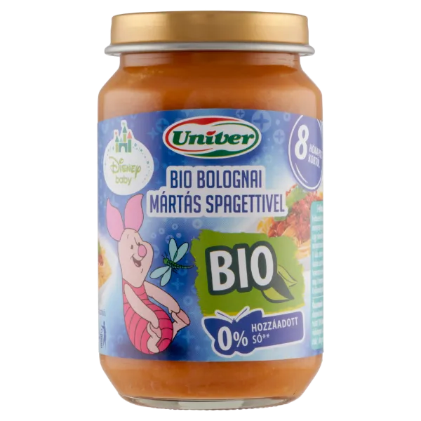 Univer bio bolognai mártás spagettivel bébiétel 8 hónapos kortól 163 g termékhez kapcsolódó kép
