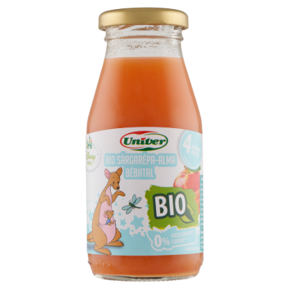 Univer Disney Baby bio sárgarépa-alma bébiital 4 hónapos kortól 200 ml termékhez kapcsolódó kép