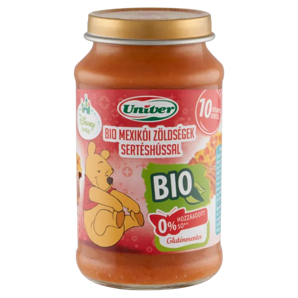 Univer bio mexikói zöldségek sertéshússal bébiétel 10 hónapos kortól 220 g termékhez kapcsolódó kép