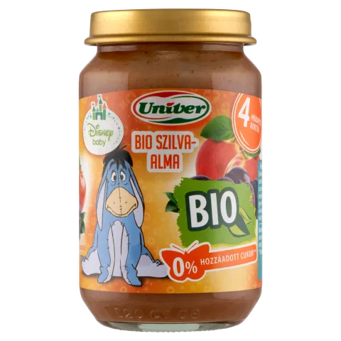 Univer bio szilva-alma bébidesszert 4 hónapos kortól 163 g termékhez kapcsolódó kép