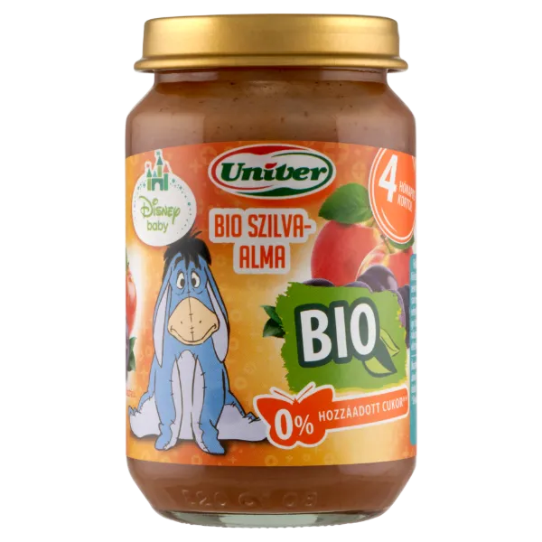 Univer bio szilva-alma bébidesszert 4 hónapos kortól 163 g termékhez kapcsolódó kép