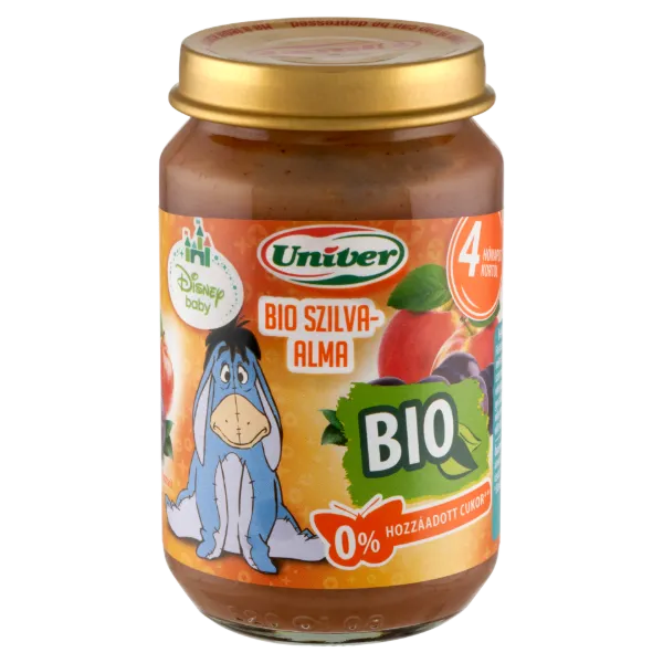 Univer bio szilva-alma bébidesszert 4 hónapos kortól 163 g termékhez kapcsolódó kép
