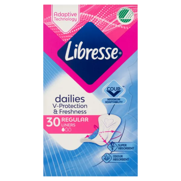 Libresse Dailies V-Protection & Freshness tisztasági betét 30 db termékhez kapcsolódó kép