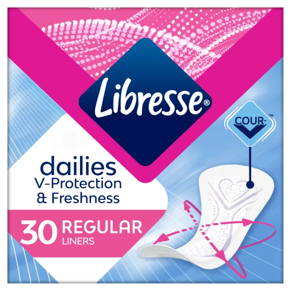 Libresse Dailies V-Protection & Freshness tisztasági betét 30 db termékhez kapcsolódó kép