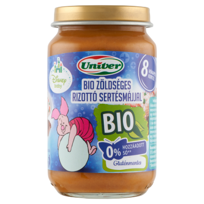 Univer zöldséges rizottó sertésmájjal bébiétel 8 hónapos kortól 163 g termékhez kapcsolódó kép