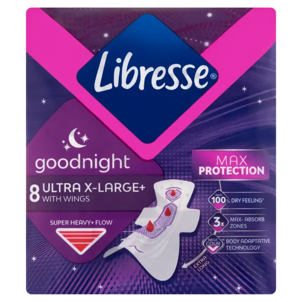 Libresse U.T Goodnight egészségügyi betét 8db termékhez kapcsolódó kép