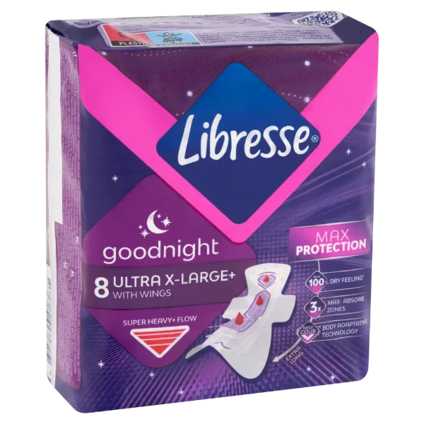 Libresse U.T Goodnight egészségügyi betét 8db termékhez kapcsolódó kép