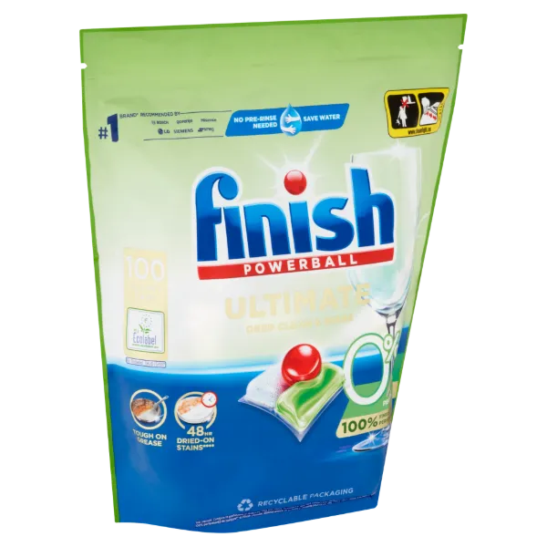 Finish Powerball Ultimate All in 1 0% mosogatógép kapszula 100 db 1270 g termékhez kapcsolódó kép