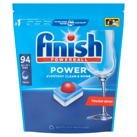 Finish Powerball Power All in 1 mosogatógép tabletta 94 db 1504 g termékhez kapcsolódó kép