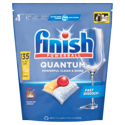 Finish Powerball Quantum All in 1 Citrom mosogatógép kapszula 135 db 1404 g termékhez kapcsolódó kép