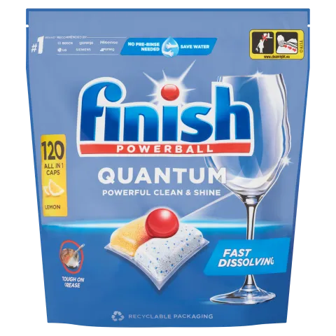 Finish Powerball Quantum All in 1 Citrom mosogatógép kapszula 120 db 1,248 kg termékhez kapcsolódó kép
