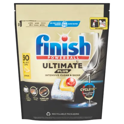 Finish Powerball Ultimate Plus All in 1 Citrom mosogatógép kapszula 90 db 1098 g termékhez kapcsolódó kép