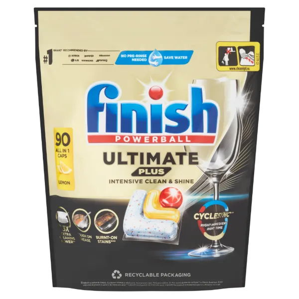 Finish Powerball Ultimate Plus All in 1 Citrom mosogatógép kapszula 90 db 1098 g termékhez kapcsolódó kép