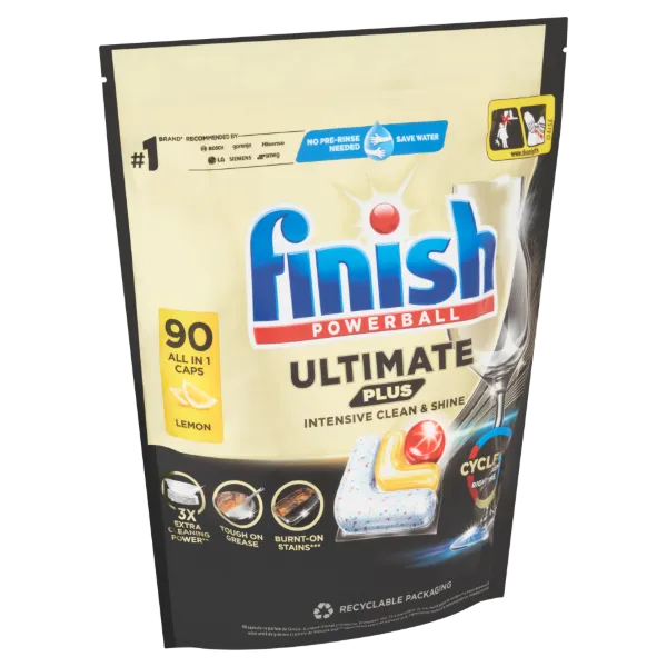 Finish Powerball Ultimate Plus All in 1 Citrom mosogatógép kapszula 90 db 1098 g termékhez kapcsolódó kép