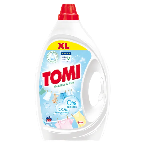 Tomi Sensitive & Pure folyékony mosószer 50 mosás, 2,25 l termékhez kapcsolódó kép