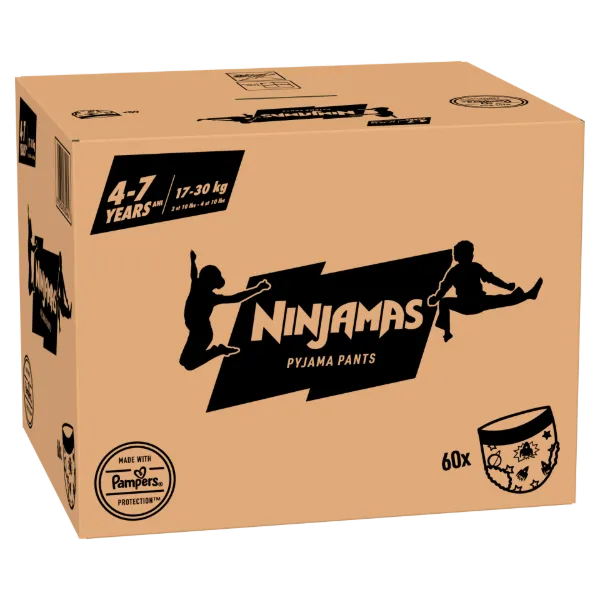 Ninjamas Pyjama Pants Űrhajós, 60 db Pyjama Bugyipelenka, 7 Éves Kor, 17kg-30kg termékhez kapcsolódó kép