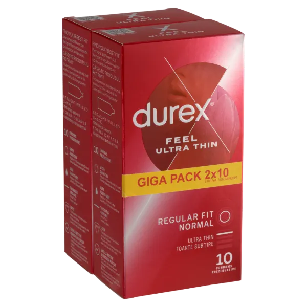 Durex Feel Ultra Thin óvszer 2 x 10 db termékhez kapcsolódó kép