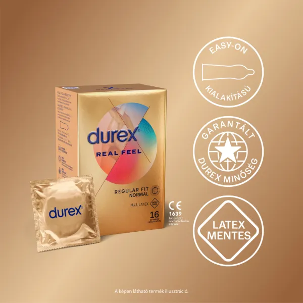 Durex Real Feel óvszer 16 db termékhez kapcsolódó kép