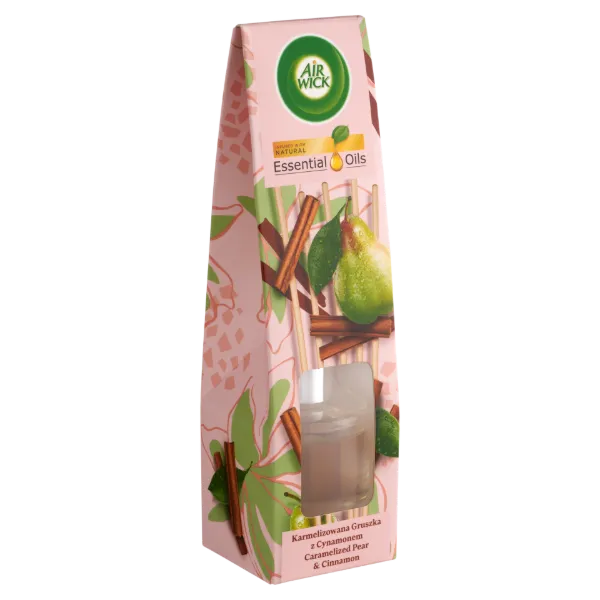 Air Wick Essential Oils Karamellizált Körte és Fahéj pálcikás légfrissítő 40 ml  termékhez kapcsolódó kép