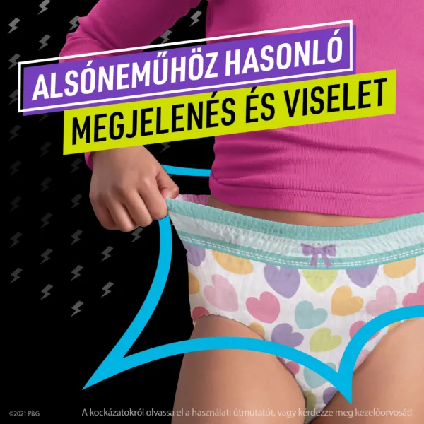 Ninjamas Pyjama Pants Szívecskés, 54 db Pyjama Bugyipelenka, 8 Éves Kor, 27kg-43kg termékhez kapcsolódó kép