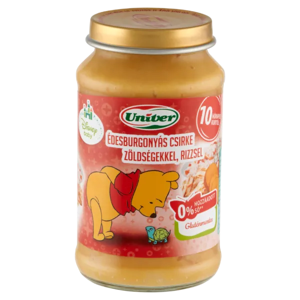 Univer Disney Baby édesburgonyás csirke zöldségekkel, rizzsel bébiétel 10 hónapos kortól 220 g termékhez kapcsolódó kép