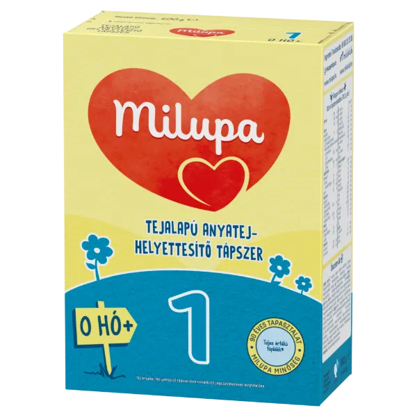 Milupa 1 tejalapú anyatej-helyettesítő tápszer 0 hó+ 600 g termékhez kapcsolódó kép