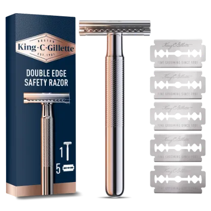 King C. Gillette Kétélű Férfi Biztonsági Borotva – 5 db Penge termékhez kapcsolódó kép