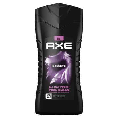AXE Excite 3 in 1 tusfürdő testre, arcra, hajra 250 ml termékhez kapcsolódó kép