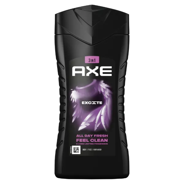 AXE Excite 3 in 1 tusfürdő testre, arcra, hajra 250 ml termékhez kapcsolódó kép