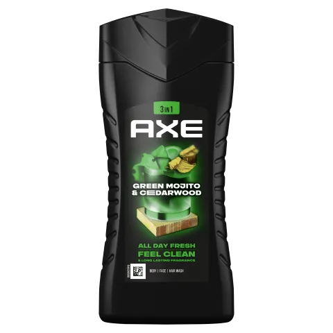 AXE Green Mojito & Cedarwood 3 in 1 tusfürdő testre, arcra, hajra 250 ml termékhez kapcsolódó kép
