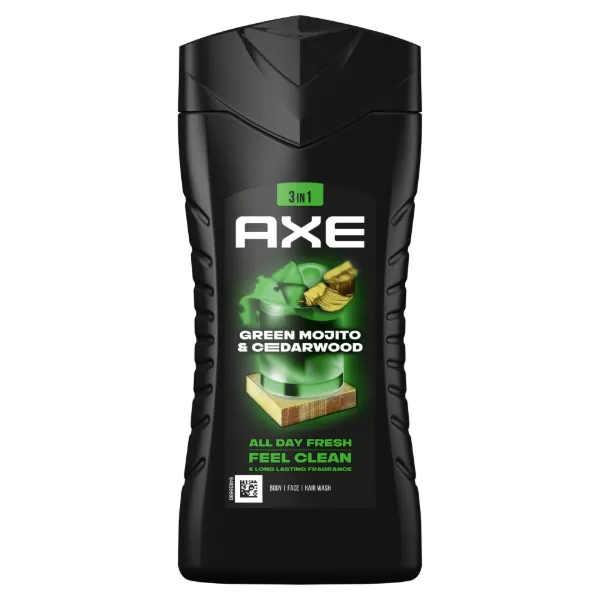AXE Green Mojito & Cedarwood 3 in 1 tusfürdő testre, arcra, hajra 250 ml termékhez kapcsolódó kép