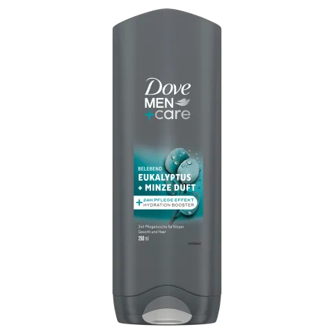 Dove Men+Care Eucalyptus + Mint tusfürdő testre, arcra, hajra 250 ml termékhez kapcsolódó kép