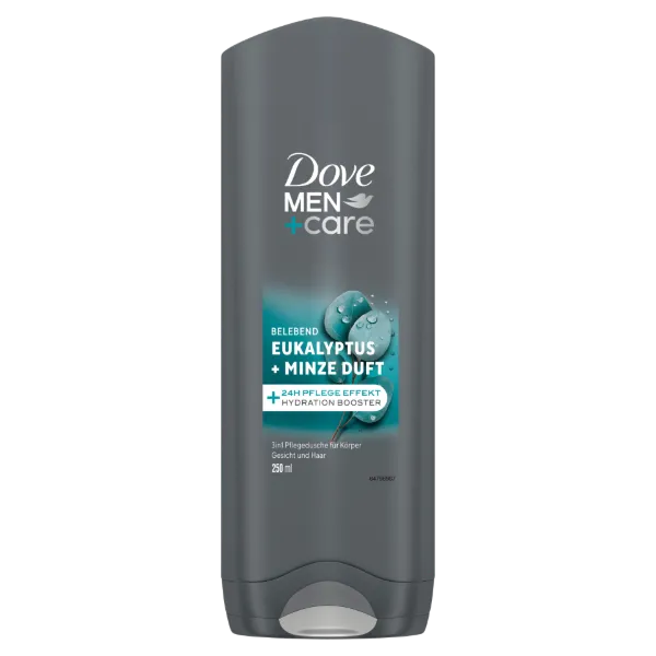 Dove Men+Care Eucalyptus + Mint tusfürdő testre, arcra, hajra 250 ml termékhez kapcsolódó kép