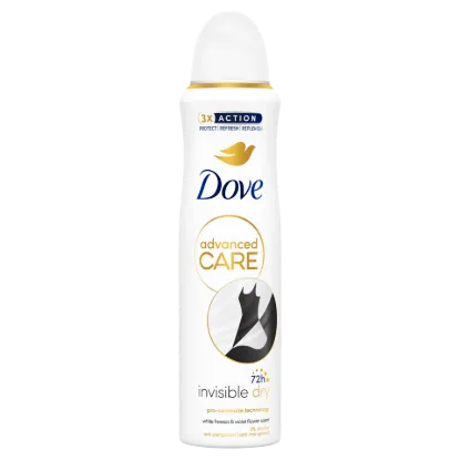 Dove Advanced Care Invisible Dry White Freesia & Violet Flower izzadásgátló 150 ml  termékhez kapcsolódó kép