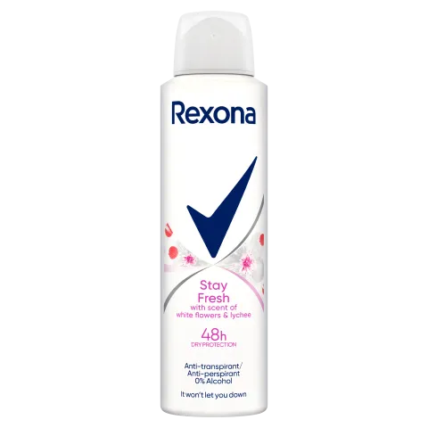 Rexona Stay Fresh White Flowers & Lychee izzadásgátló 150 ml termékhez kapcsolódó kép