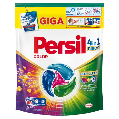 Persil Color Discs előre adagolt mosószer koncentrátum színes ruhadarabokhoz 68 mosás 1122 g termékhez kapcsolódó kép