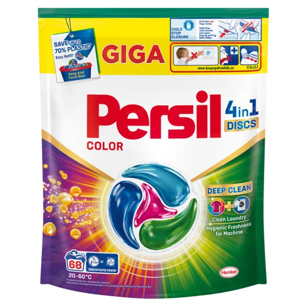 Persil Color Discs előre adagolt mosószer koncentrátum színes ruhadarabokhoz 68 mosás 1122 g termékhez kapcsolódó kép