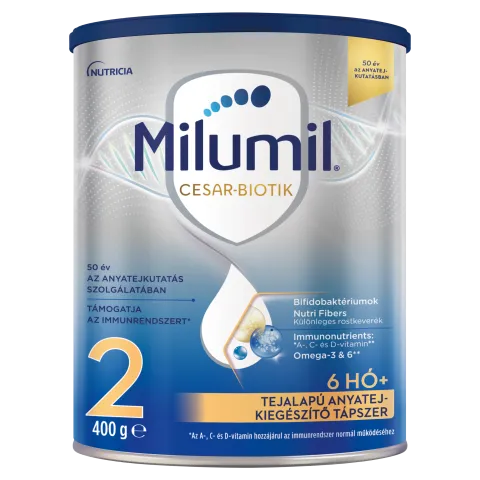Milumil Cesar-Biotik 2 tejalapú anyatej-kiegészítő tápszer 6 hó+ 400 g termékhez kapcsolódó kép