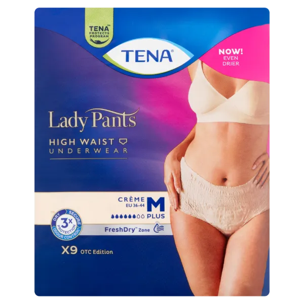 Tena Lady Pants Crème inkontinencia fehérnemű magasított derékrésszel M 9 db termékhez kapcsolódó kép