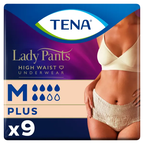 Tena Lady Pants Crème inkontinencia fehérnemű magasított derékrésszel M 9 db termékhez kapcsolódó kép