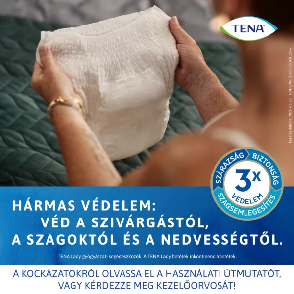 Tena Lady Pants Crème inkontinencia fehérnemű magasított derékrésszel L 8 db termékhez kapcsolódó kép