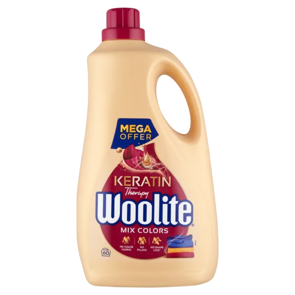 Woolite Keratin Therapy folyékony mosószer keratinnal színes ruhákhoz 60 mosás 3,6 l termékhez kapcsolódó kép